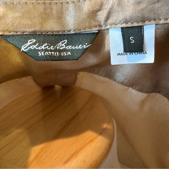 Eddie Bauer Silk Mandarin Collar w/Buttons Sz S Steampunk Whimsigoth Artsy - Picture 10 of 12